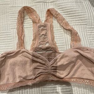 Women’s free people intimately bralette, size m/l, light pink, EUC